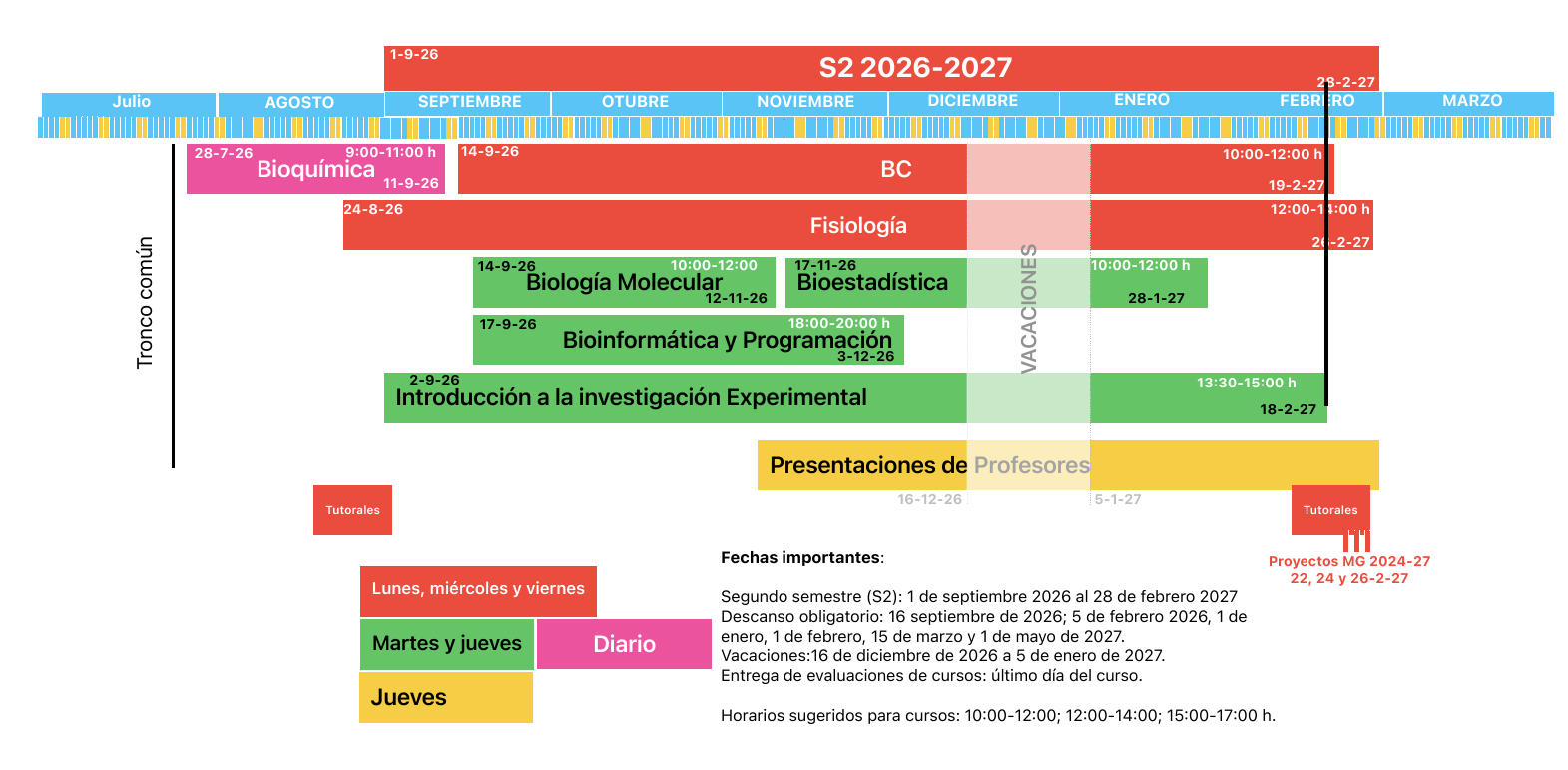 Calendario S2-2026-2027